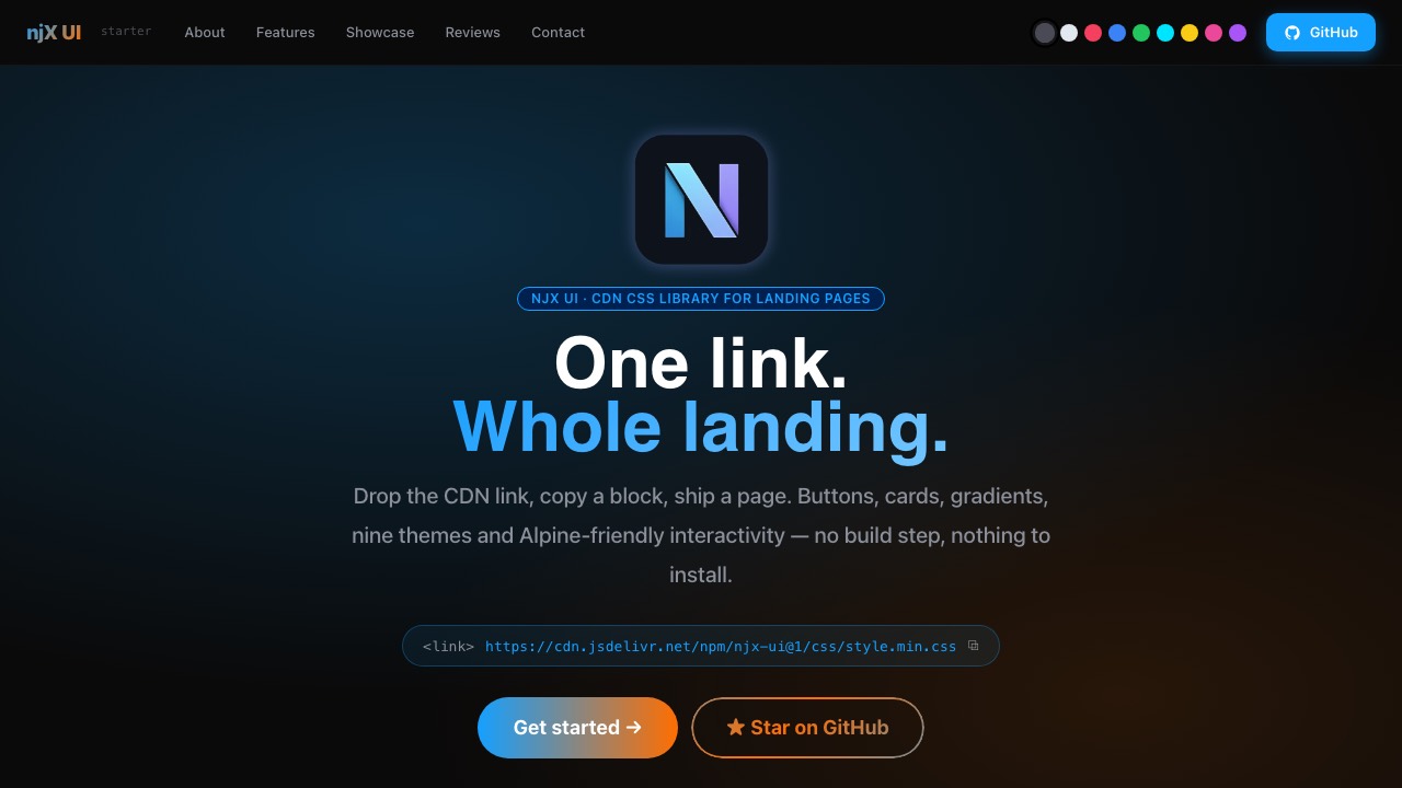 astro-njx-saas home page